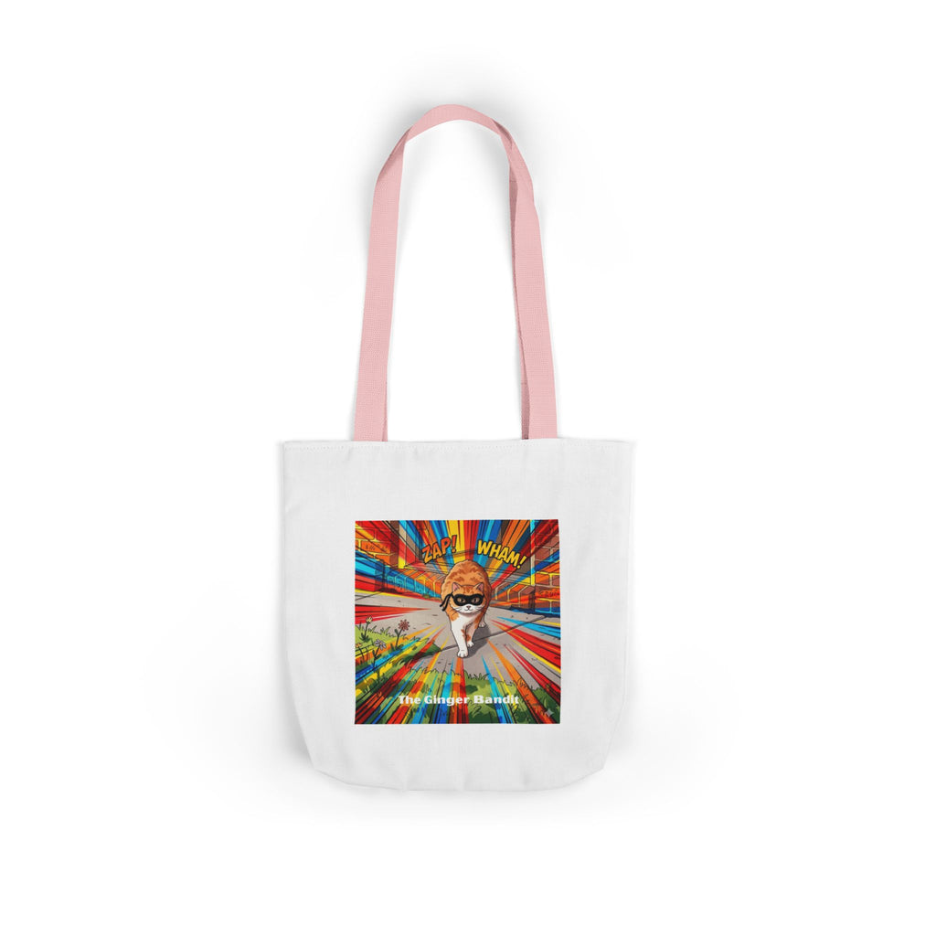 Ginger Bandit Canvas Tote — Colorful Retro Graphic Bag