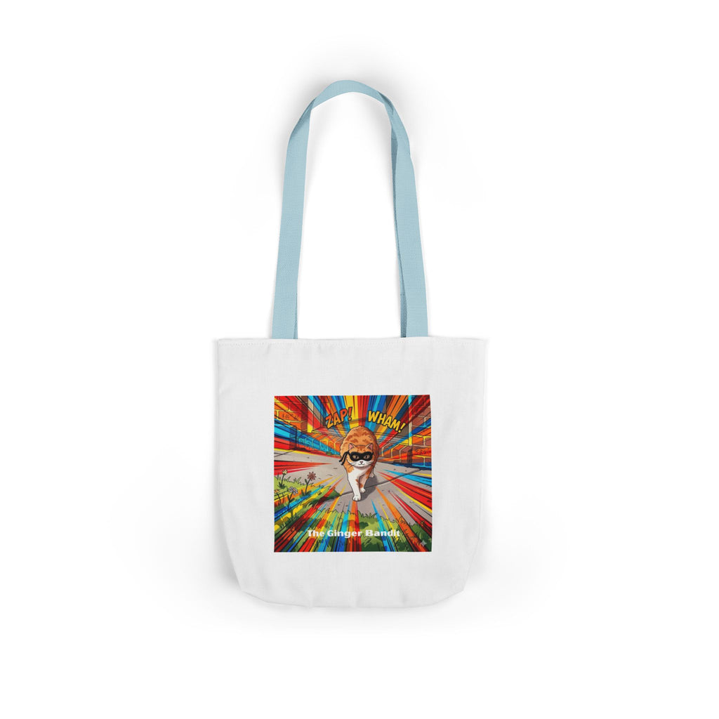 Ginger Bandit Canvas Tote — Colorful Retro Graphic Bag