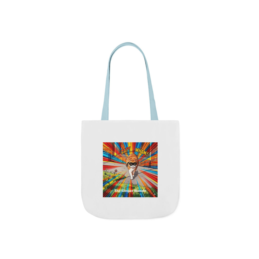 Ginger Bandit Canvas Tote — Colorful Retro Graphic Bag