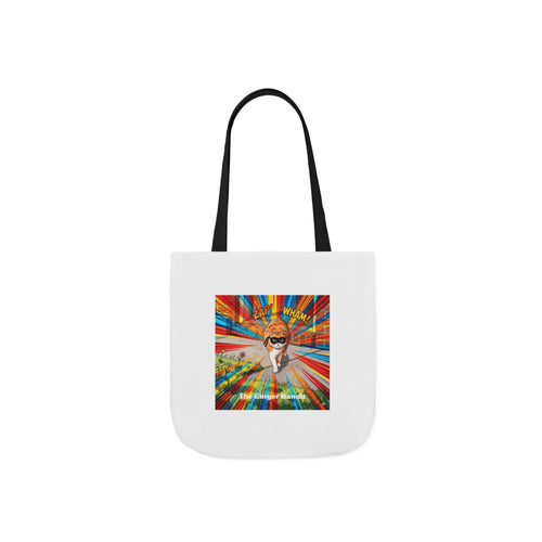 Ginger Bandit Canvas Tote — Colorful Retro Graphic Bag