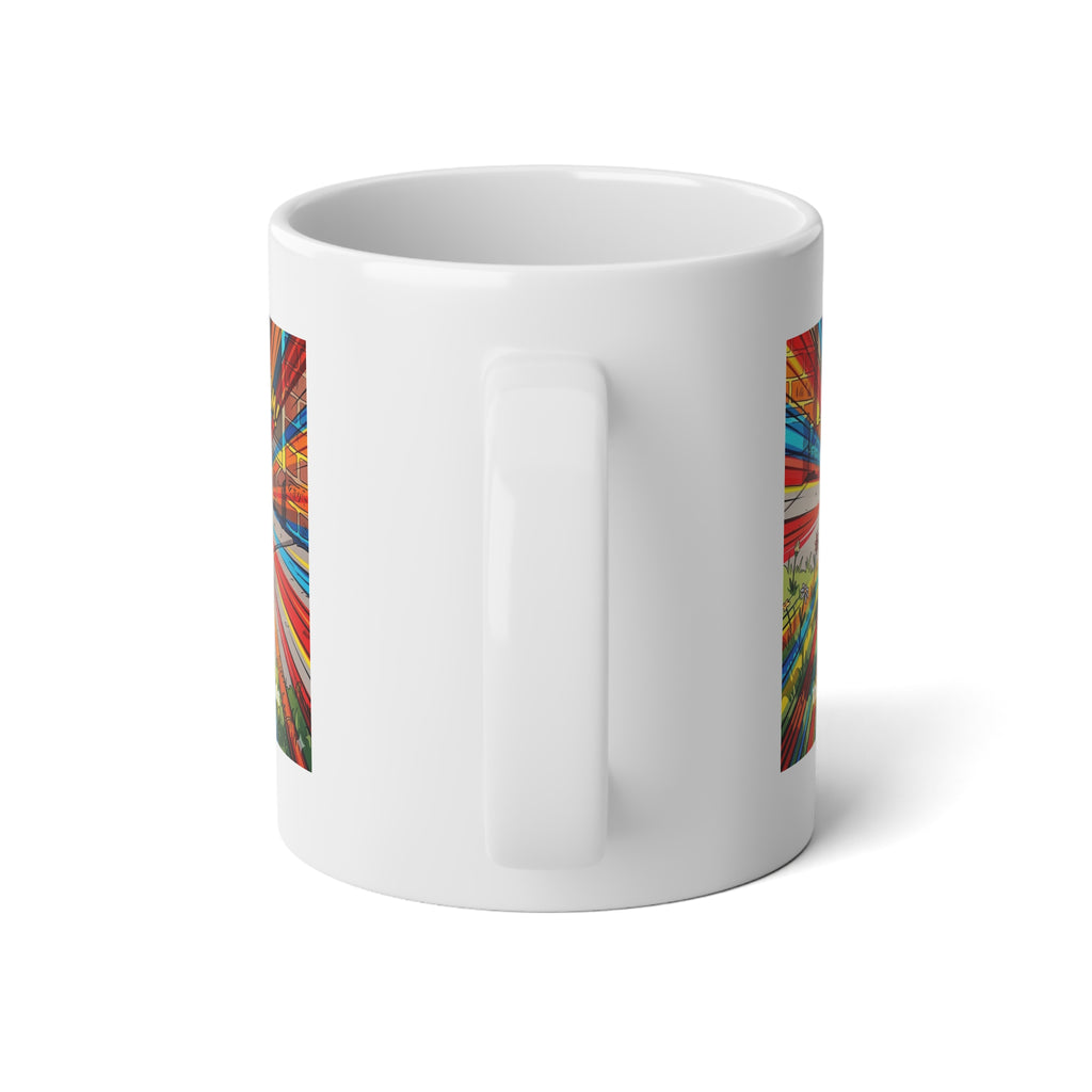 20oz Jumbo Mug — Colorburst Retro Comic Art Design