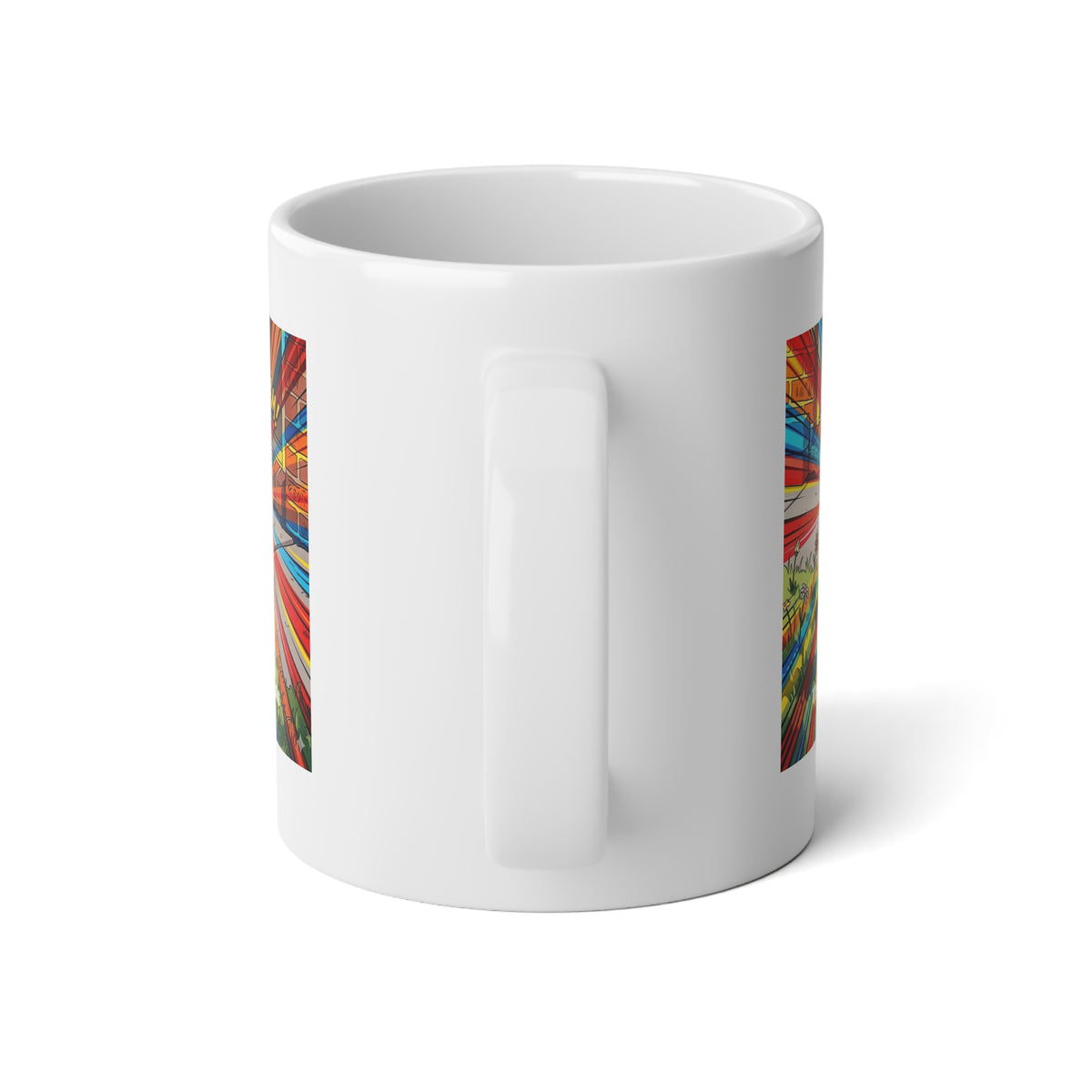 20oz Jumbo Mug — Colorburst Retro Comic Art Design