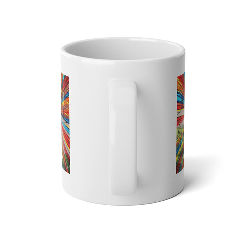 20oz Jumbo Mug — Colorburst Retro Comic Art Design