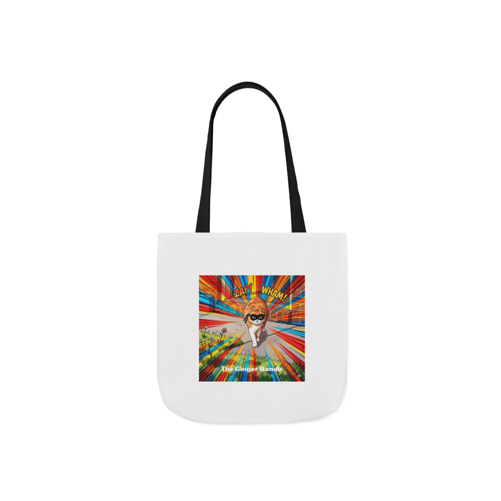 Ginger Bandit Canvas Tote — Colorful Retro Graphic Bag