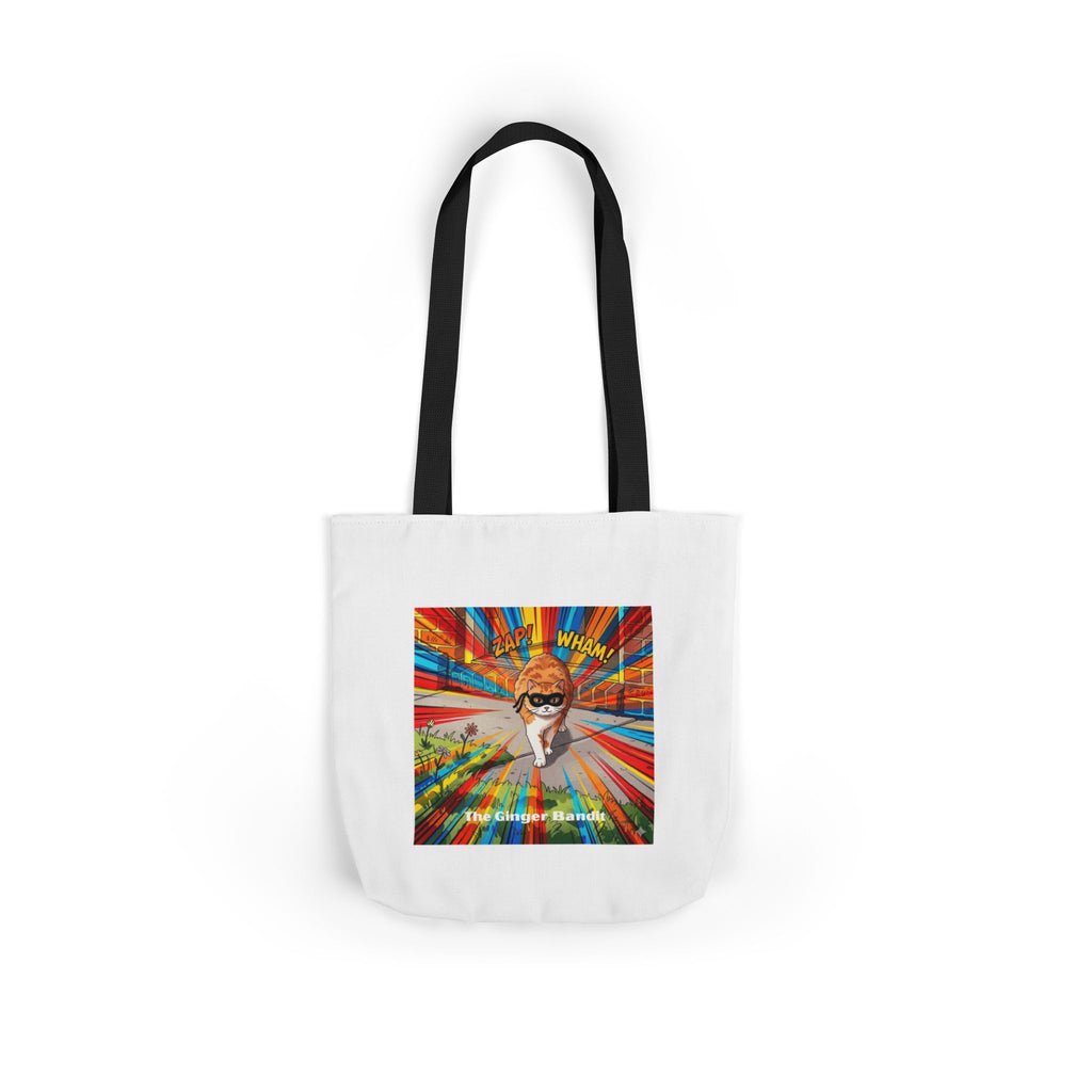 Ginger Bandit Canvas Tote — Colorful Retro Graphic Bag
