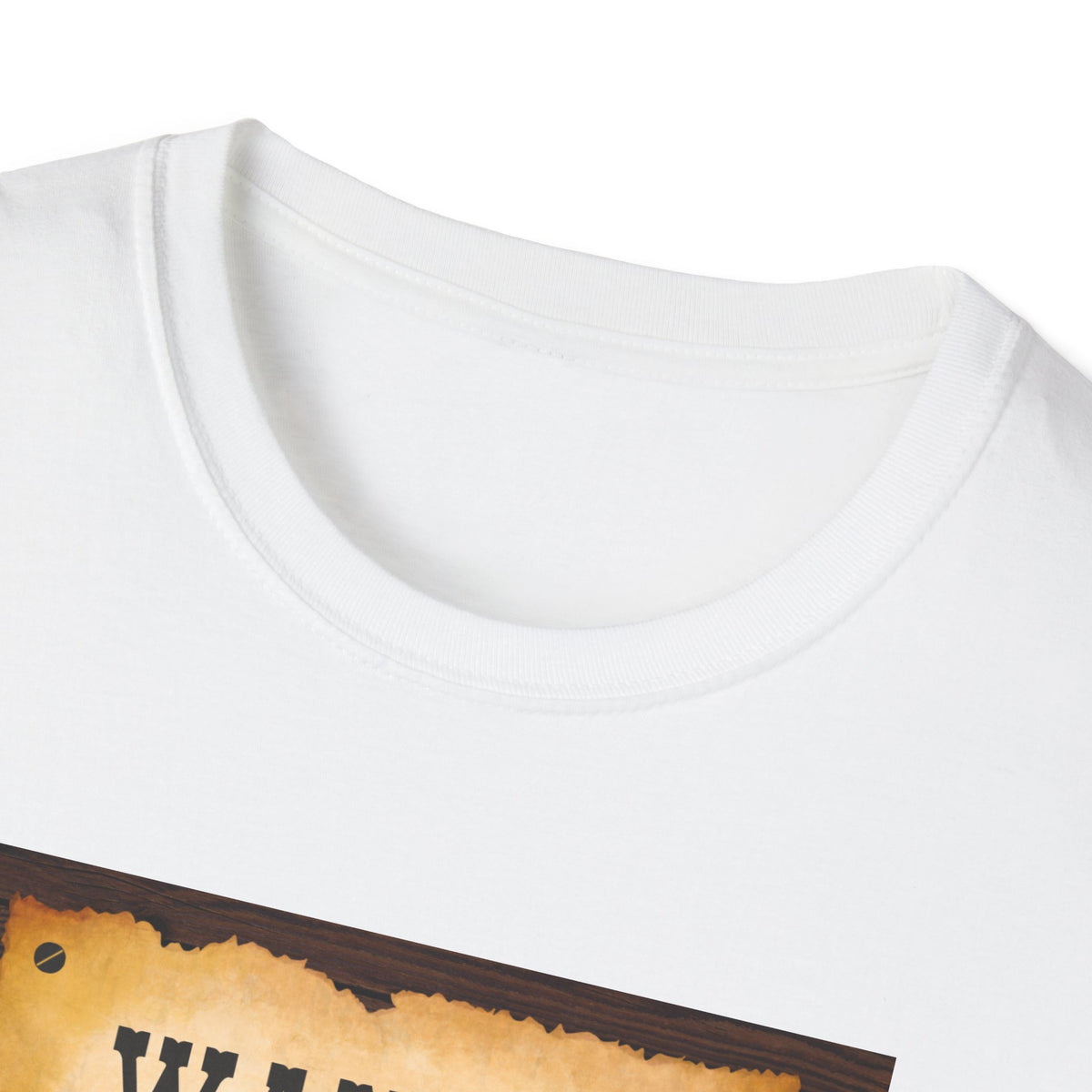 Wanted Poster Cat T-Shirt — "The Ginger Bandit" Retro Western Cat Tee