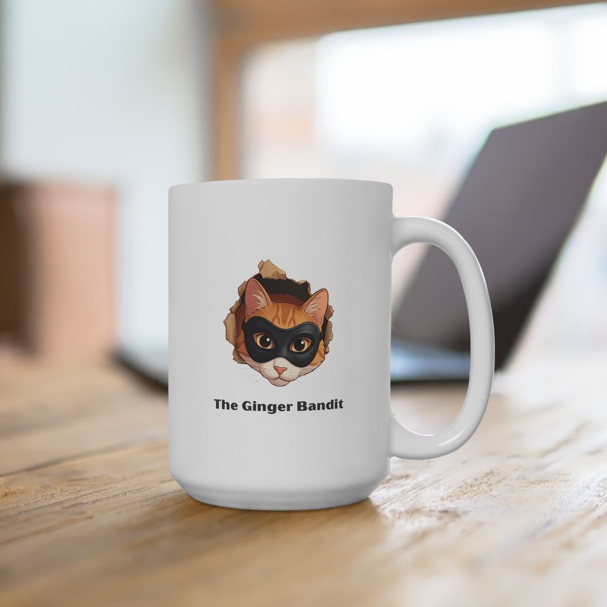 The Ginger Bandit: Classic Cat Lover's 15oz Ceramic Mug