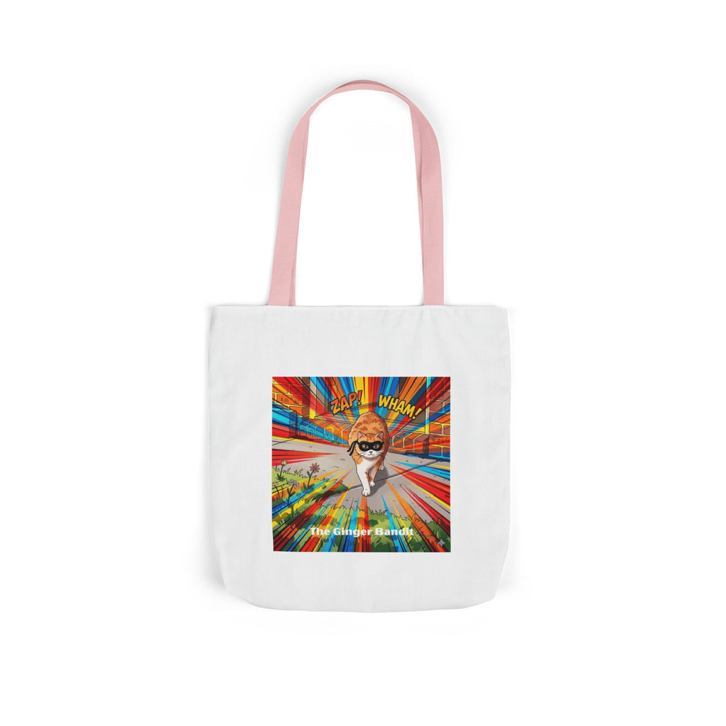 Ginger Bandit Canvas Tote — Colorful Retro Graphic Bag
