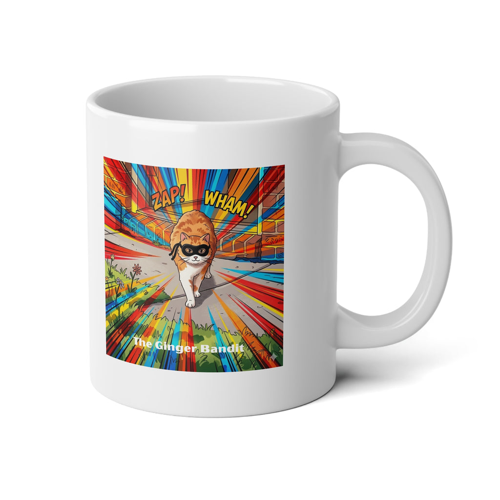 20oz Jumbo Mug — Colorburst Retro Comic Art Design