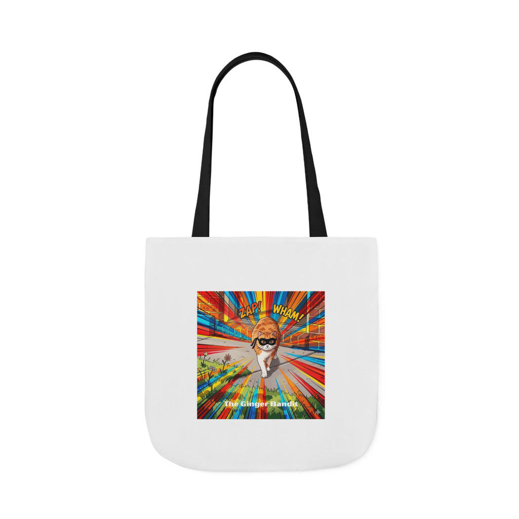 Ginger Bandit Canvas Tote — Colorful Retro Graphic Bag