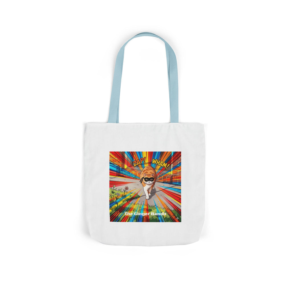 Ginger Bandit Canvas Tote — Colorful Retro Graphic Bag