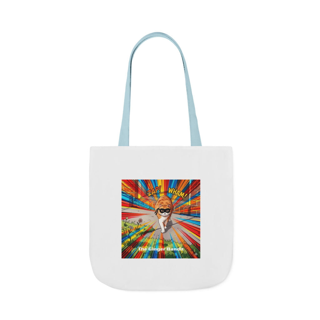 Ginger Bandit Canvas Tote — Colorful Retro Graphic Bag