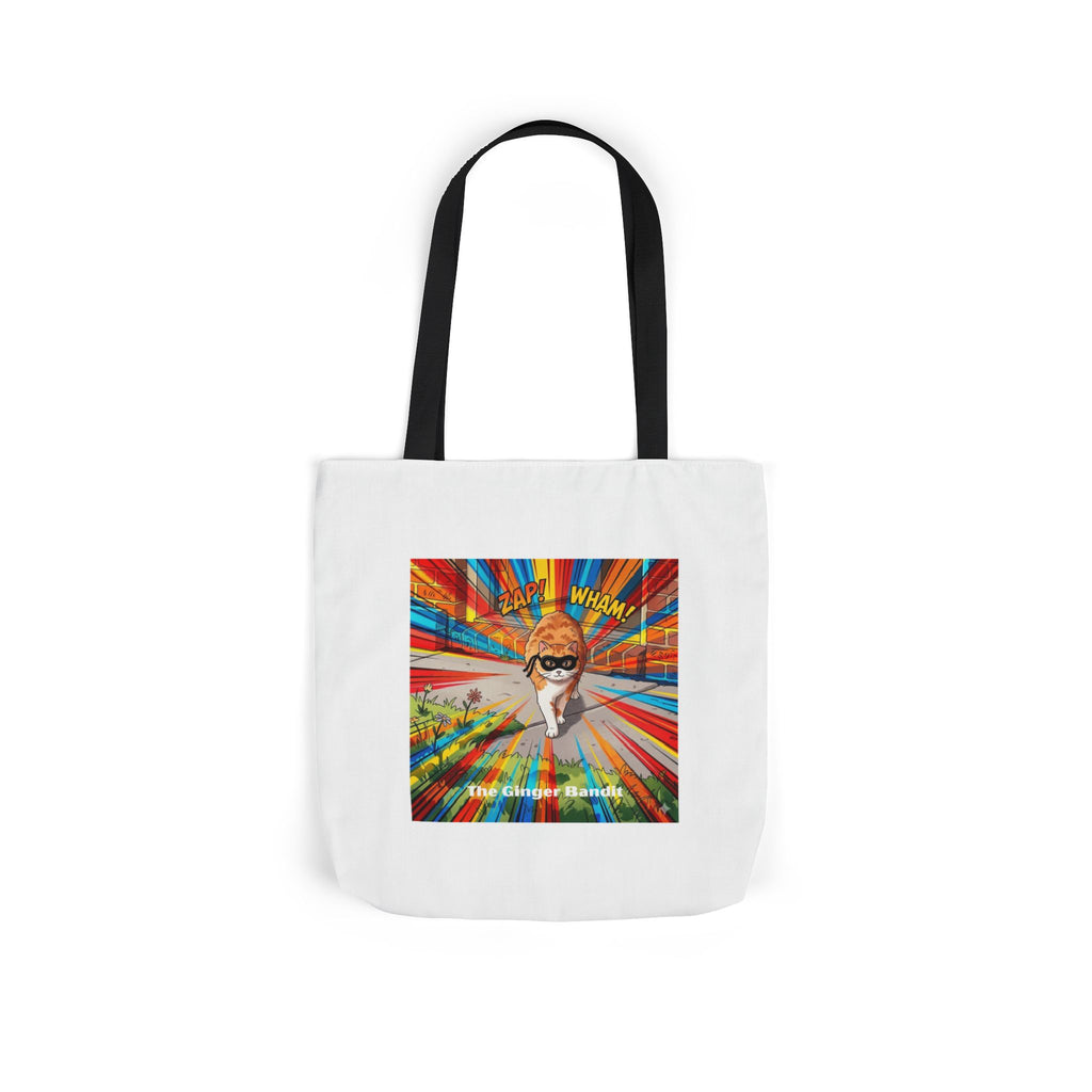 Ginger Bandit Canvas Tote — Colorful Retro Graphic Bag