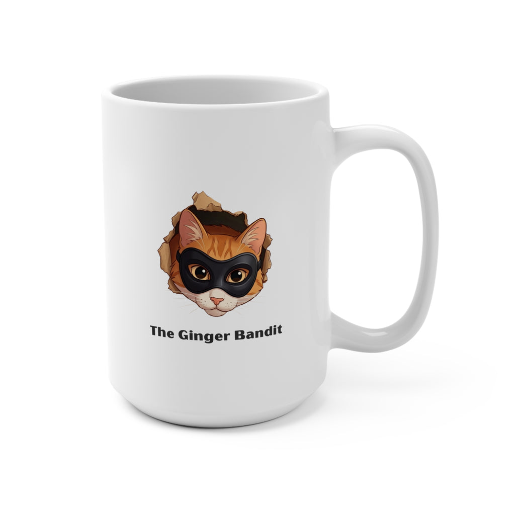 The Ginger Bandit: Classic Cat Lover's 15oz Ceramic Mug