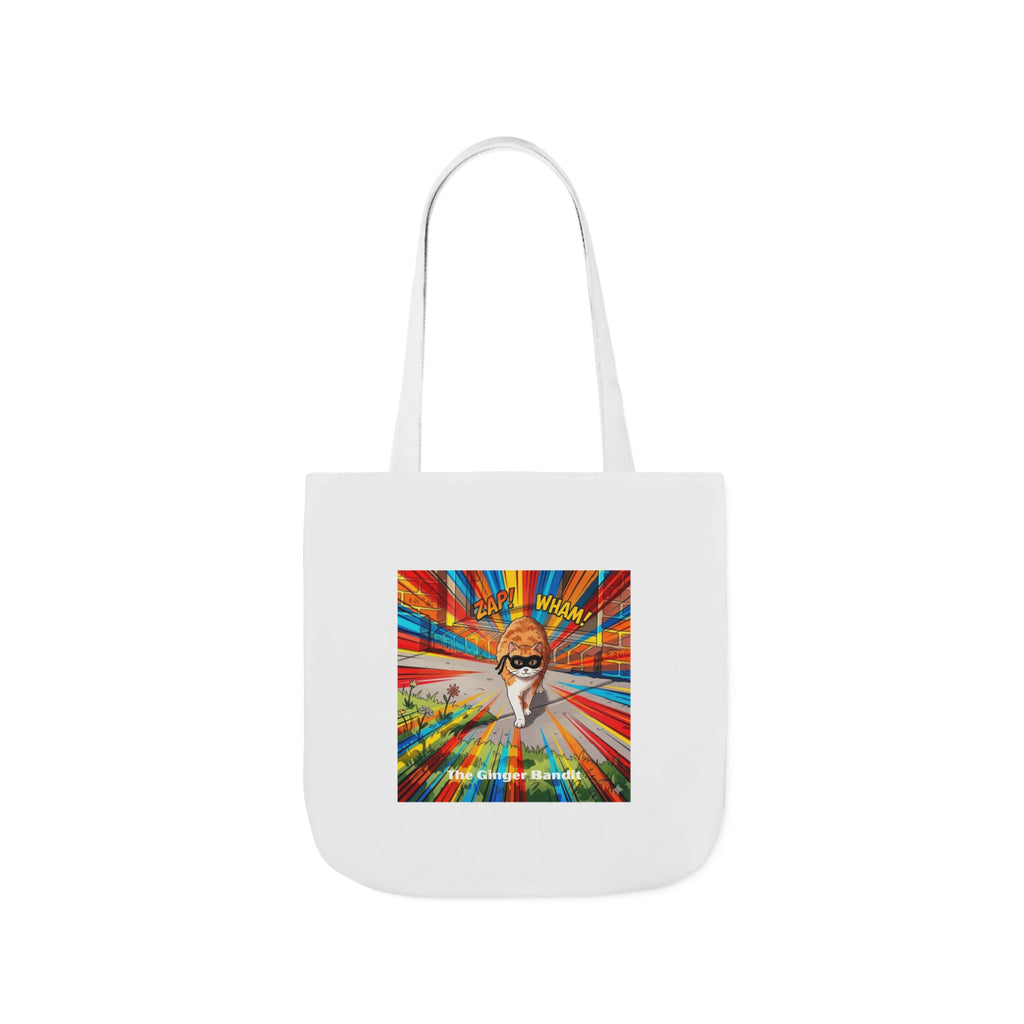 Ginger Bandit Canvas Tote — Colorful Retro Graphic Bag