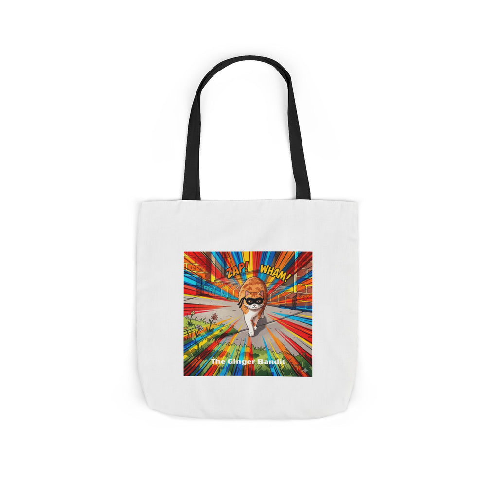Ginger Bandit Canvas Tote — Colorful Retro Graphic Bag