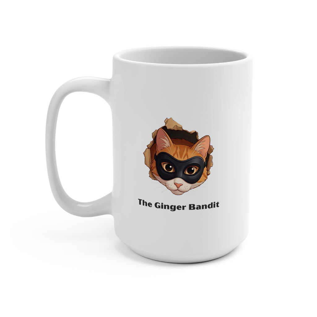 The Ginger Bandit: Classic Cat Lover's 15oz Ceramic Mug