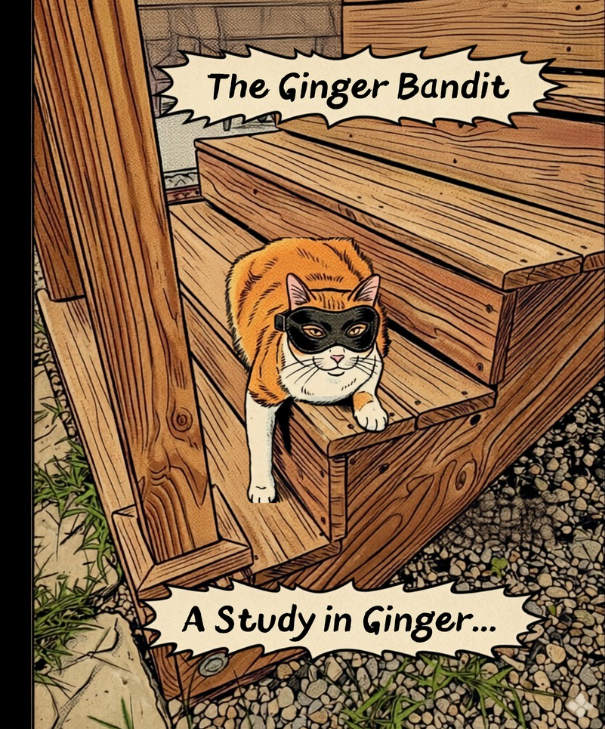 The Ginger Bandit Notebook | Cute Funny Cat Notebook for Cat Lovers | College Ruled, 200 Pages, 7.5" x 9.25"