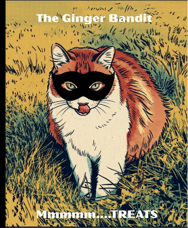 The Ginger Bandit Notebook | Cute Funny Cat Notebook for Cat Lovers | College Ruled, 200 Pages, 7.5" x 9.25"